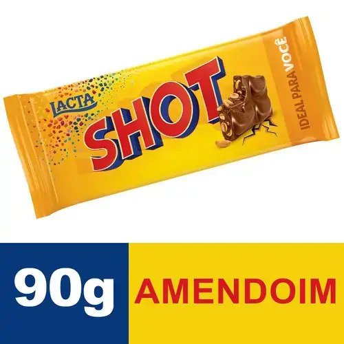 Chocolate Ao Leite Com Amendoim Lacta Shot Pacote 90g
