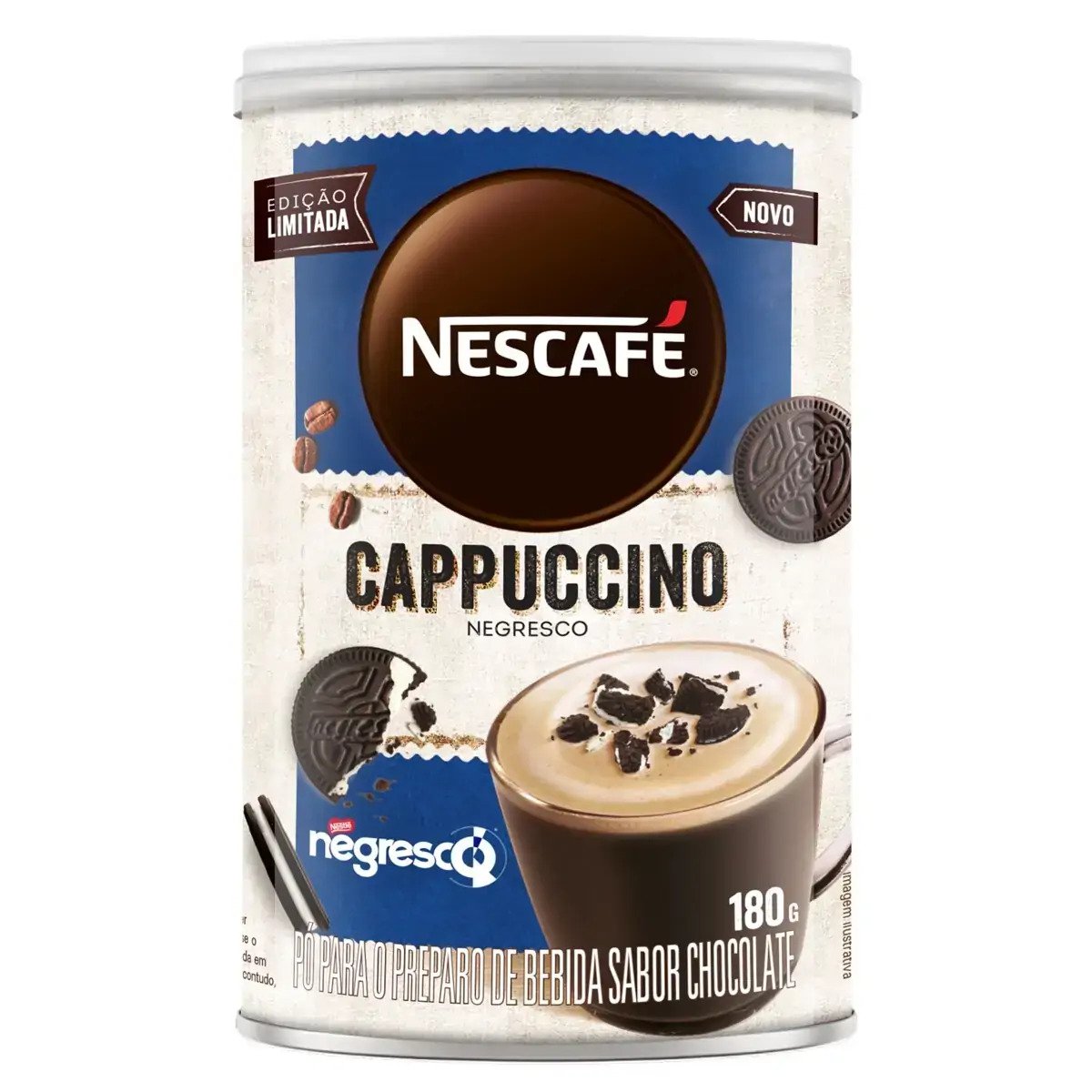 Cappuccino Solúvel Negresco Nescafé Lata 180g