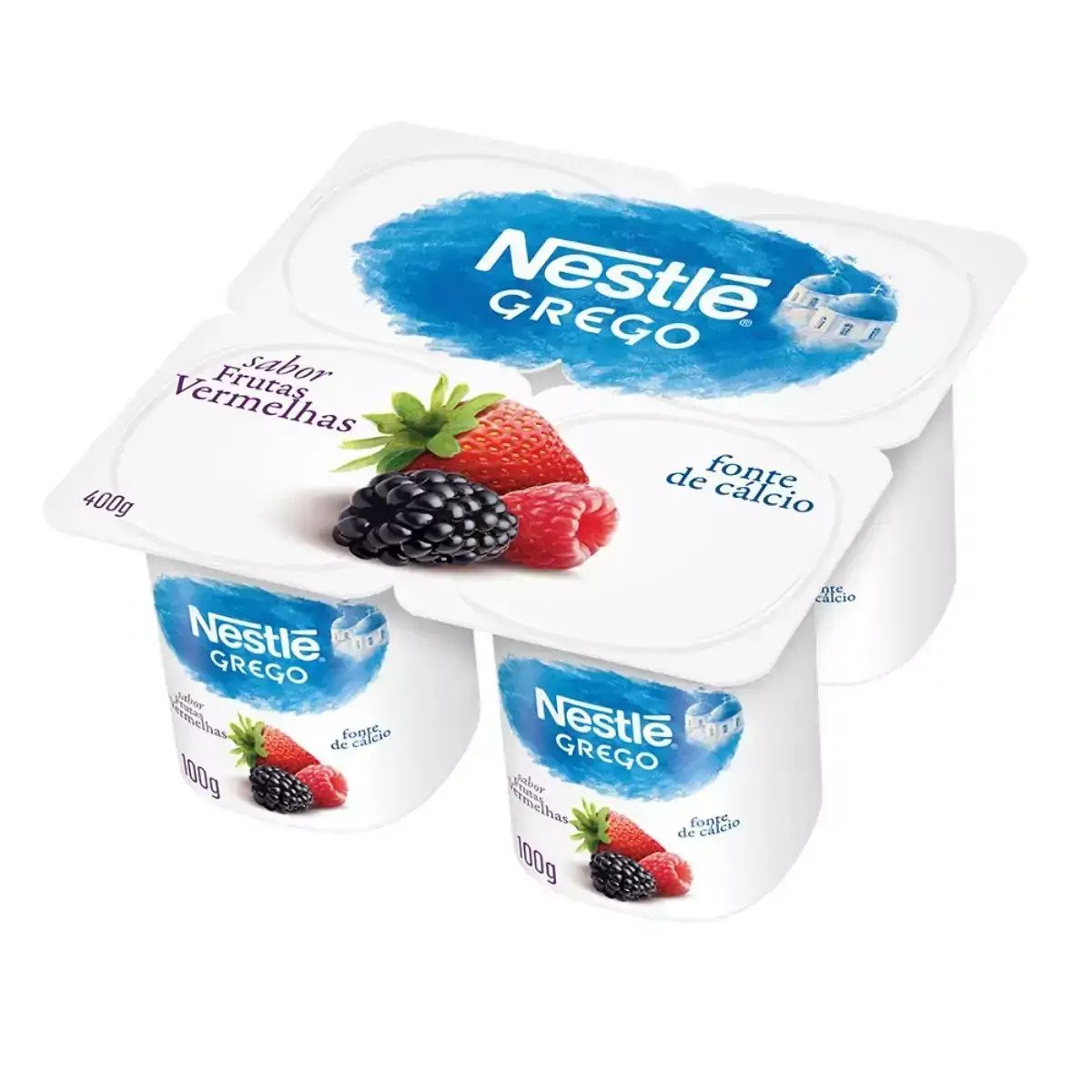 Iogurte Grego Nestlé Frutas Vermelhas 400g