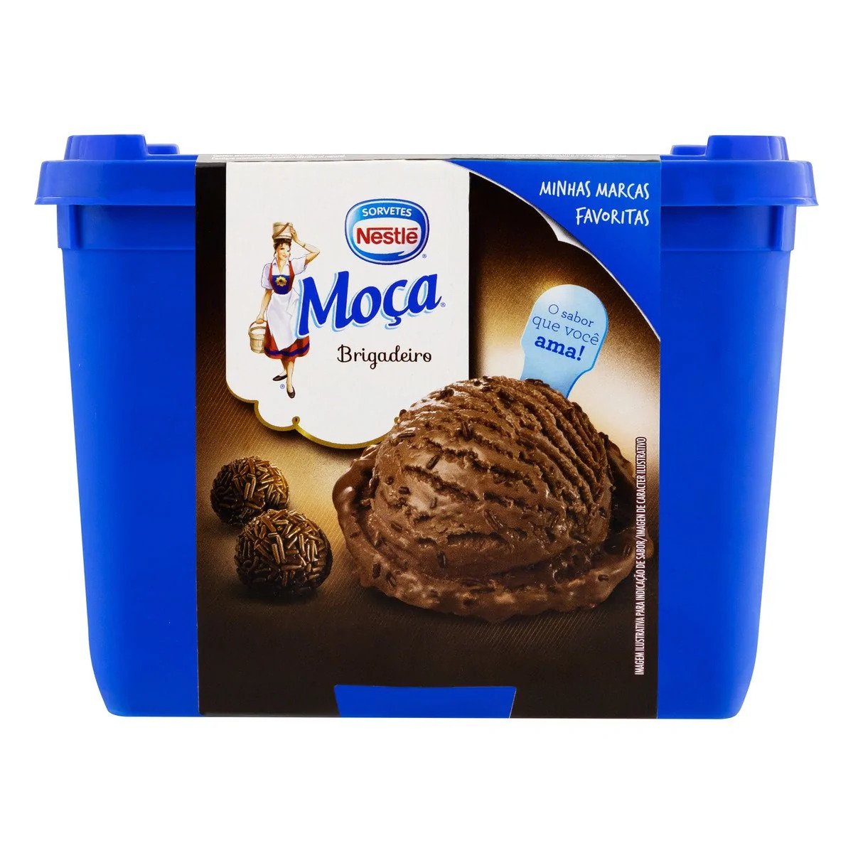 Sorvete Brigadeiro Moça Pote 1,5l
