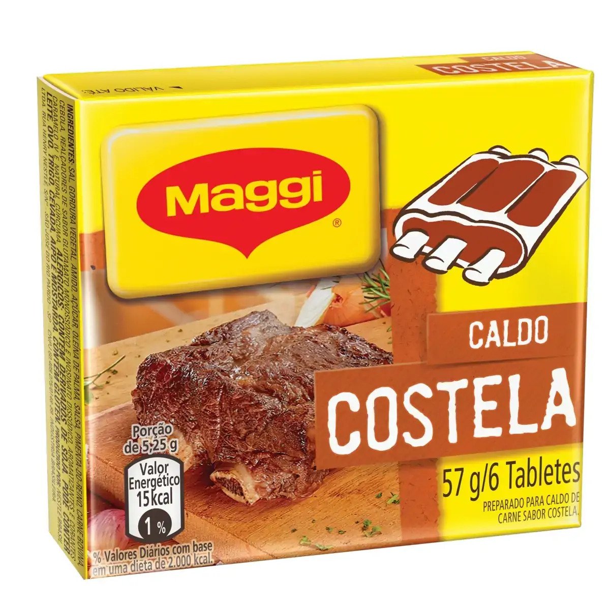 Caldo em Tablete Costela Maggi Caixa 57g 6 Unidades