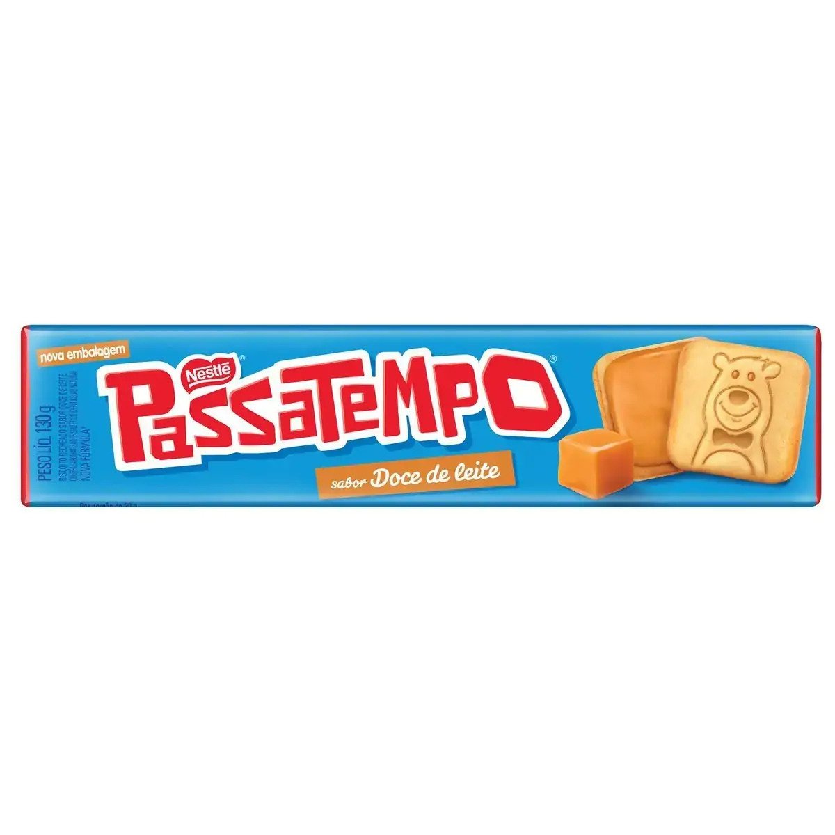 Biscoito PASSATEMPO Recheado Doce de Leite 130g